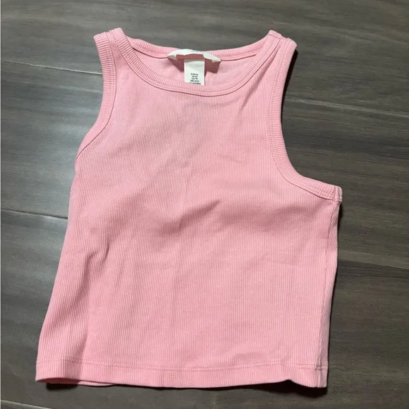 H&M Light Pink Ribbed Top - Picture 1 of 2